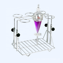 Adjustable 1000ml 2/4 /6 holes separating funnel chemistry laboratory equipment stainless steel holder